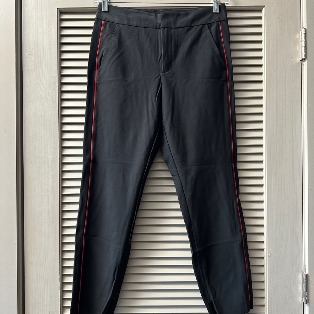 Athleta Stellar Novelty Trousers sz12 Black #0072